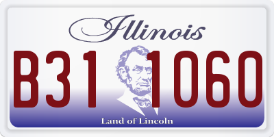 IL license plate B311060