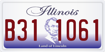 IL license plate B311061