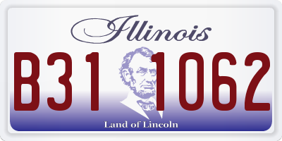IL license plate B311062
