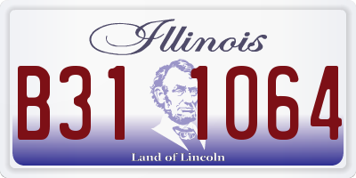 IL license plate B311064