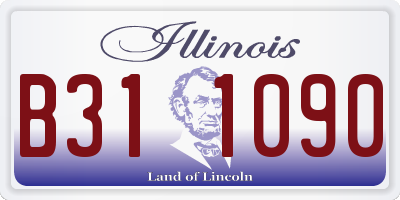 IL license plate B311090