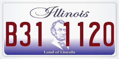 IL license plate B311120