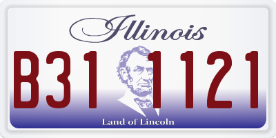 IL license plate B311121