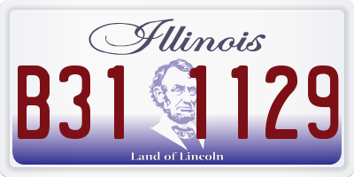 IL license plate B311129