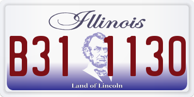 IL license plate B311130