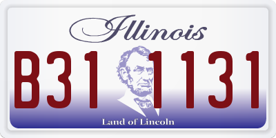 IL license plate B311131