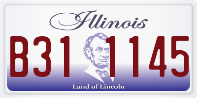 IL license plate B311145