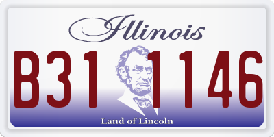 IL license plate B311146