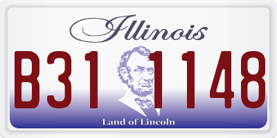 IL license plate B311148