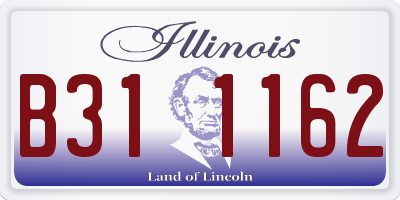 IL license plate B311162