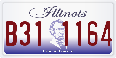 IL license plate B311164
