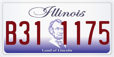 IL license plate B311175