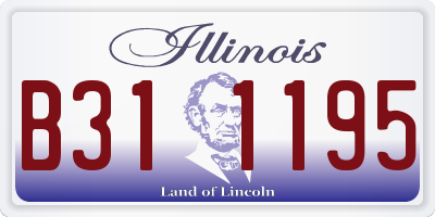 IL license plate B311195