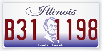 IL license plate B311198