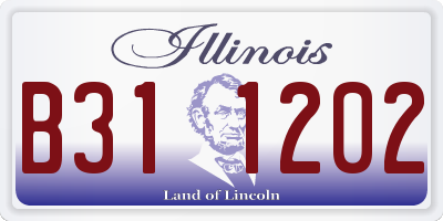 IL license plate B311202