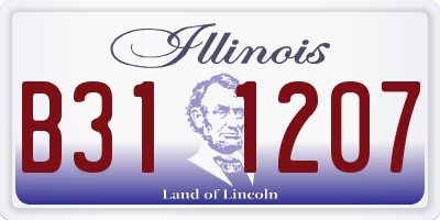 IL license plate B311207