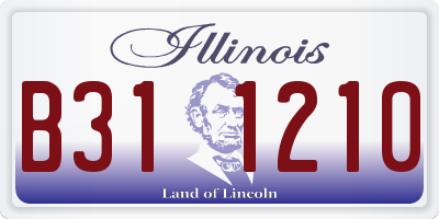 IL license plate B311210