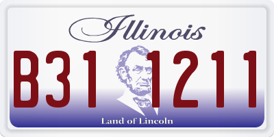 IL license plate B311211