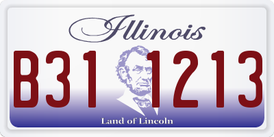 IL license plate B311213