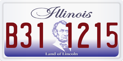 IL license plate B311215