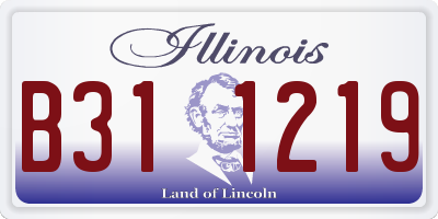 IL license plate B311219