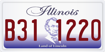 IL license plate B311220