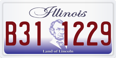 IL license plate B311229