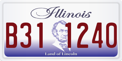 IL license plate B311240