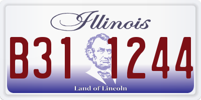 IL license plate B311244