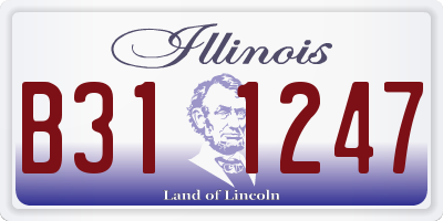 IL license plate B311247