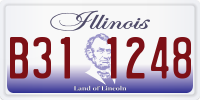 IL license plate B311248