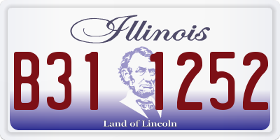IL license plate B311252