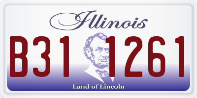 IL license plate B311261