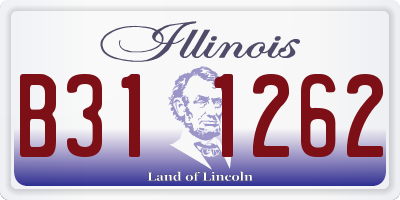 IL license plate B311262