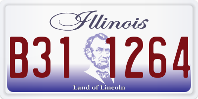 IL license plate B311264