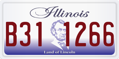 IL license plate B311266