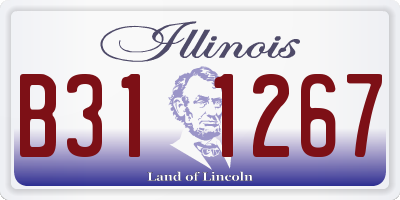 IL license plate B311267