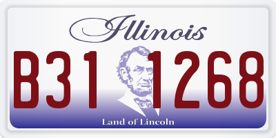 IL license plate B311268