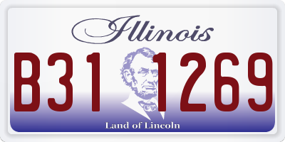 IL license plate B311269