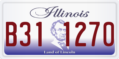 IL license plate B311270