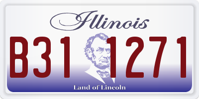 IL license plate B311271