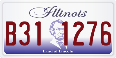 IL license plate B311276