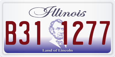 IL license plate B311277
