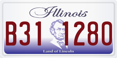 IL license plate B311280