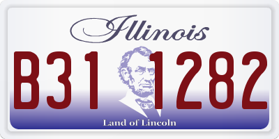 IL license plate B311282