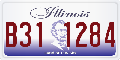 IL license plate B311284