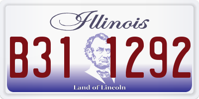 IL license plate B311292