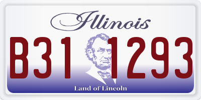 IL license plate B311293