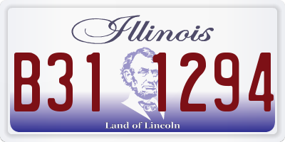 IL license plate B311294