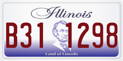 IL license plate B311298